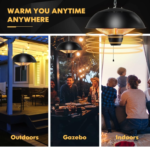 Ceiling mounted infrared heater